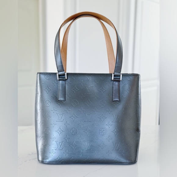 Louis Vuitton Handbags - Dark Gray Louis Vuitton Monogram Mat Stockton Tote Bag